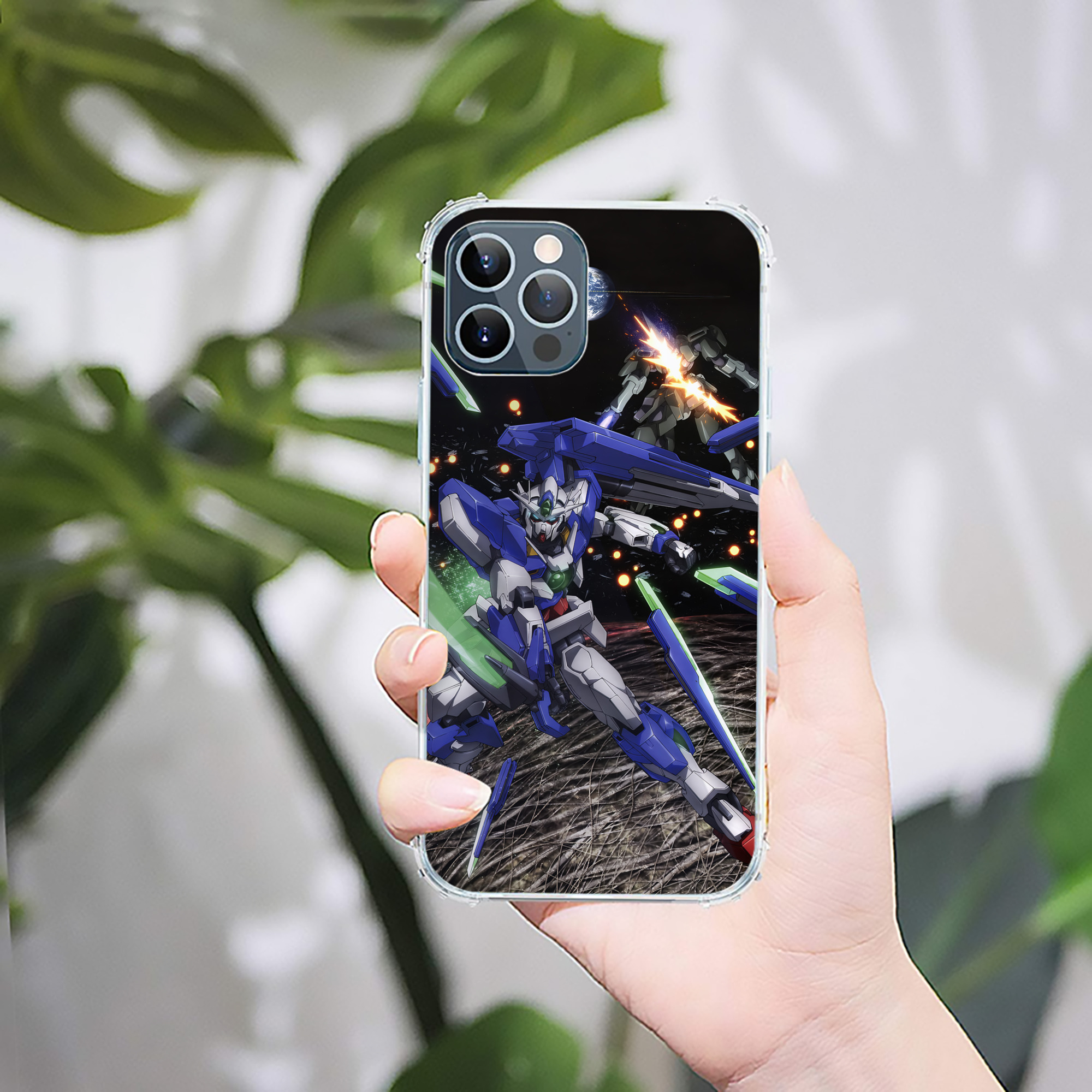 （画像用） 機動戦士ガンダム Mobile Suit Gundam 【iPhone 12シリーズ対応】透明スマホケース（クリアソフトケース）
